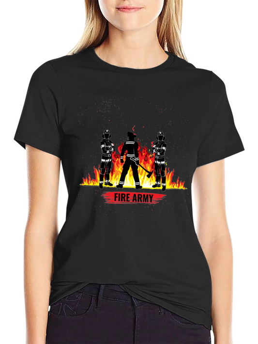 Fire Army Graphic T-Shirt