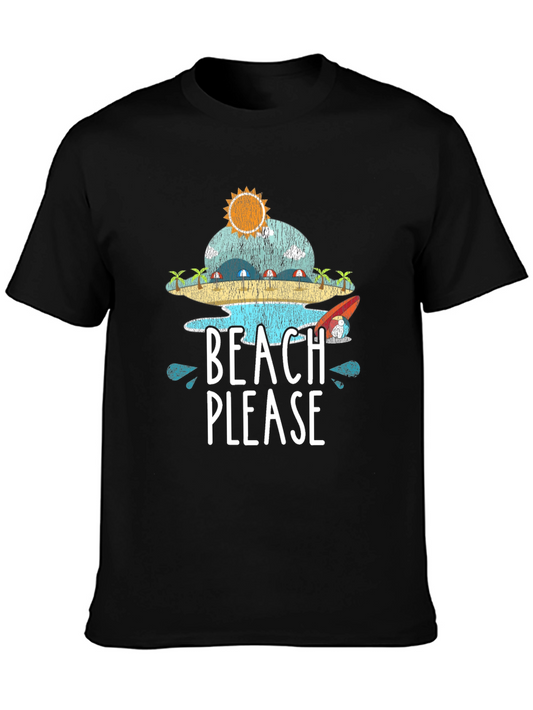 Beach Please T-Shirt - Summer Vacation Tee