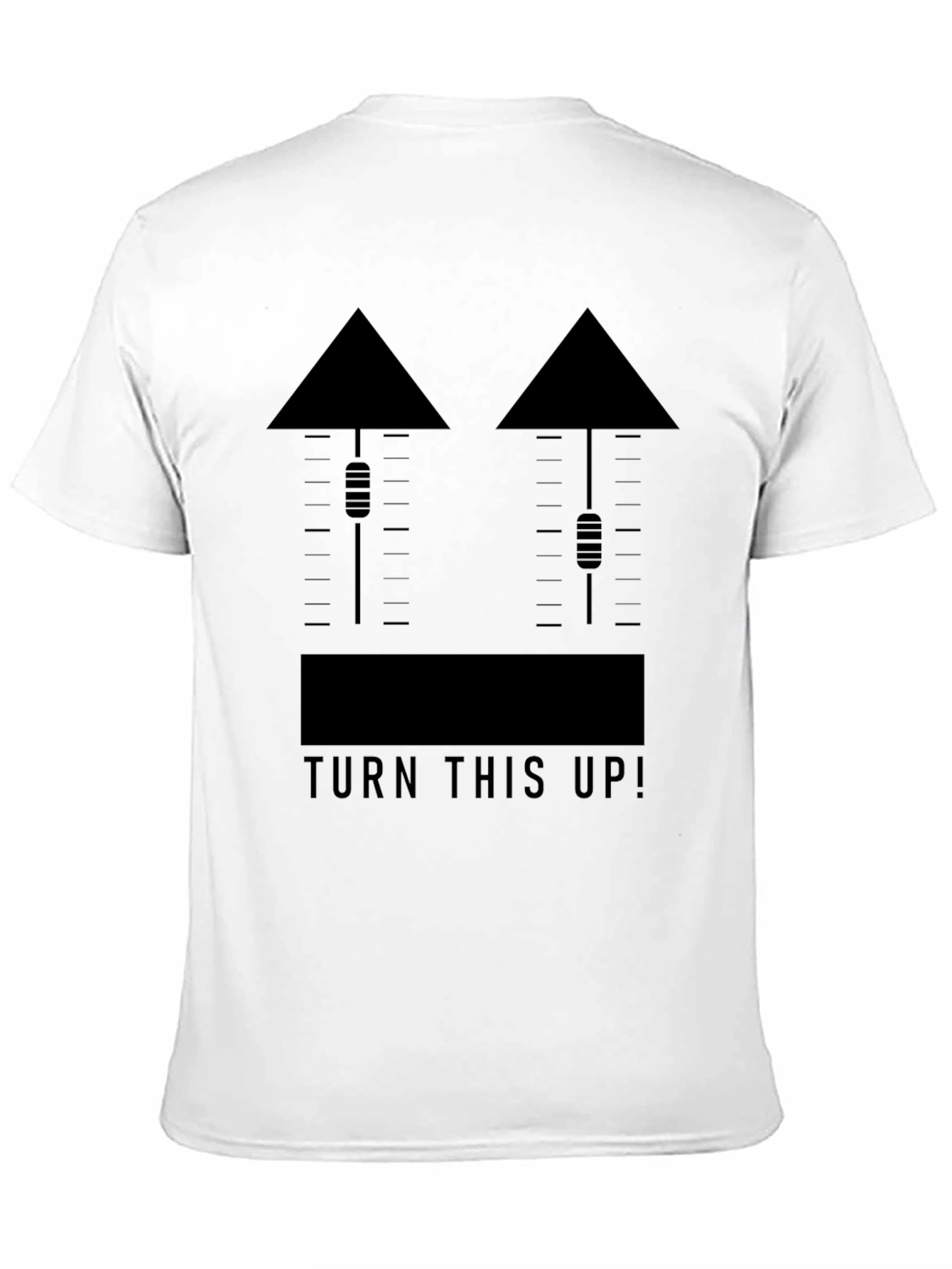 Turn This Up! Black Graphic Tee