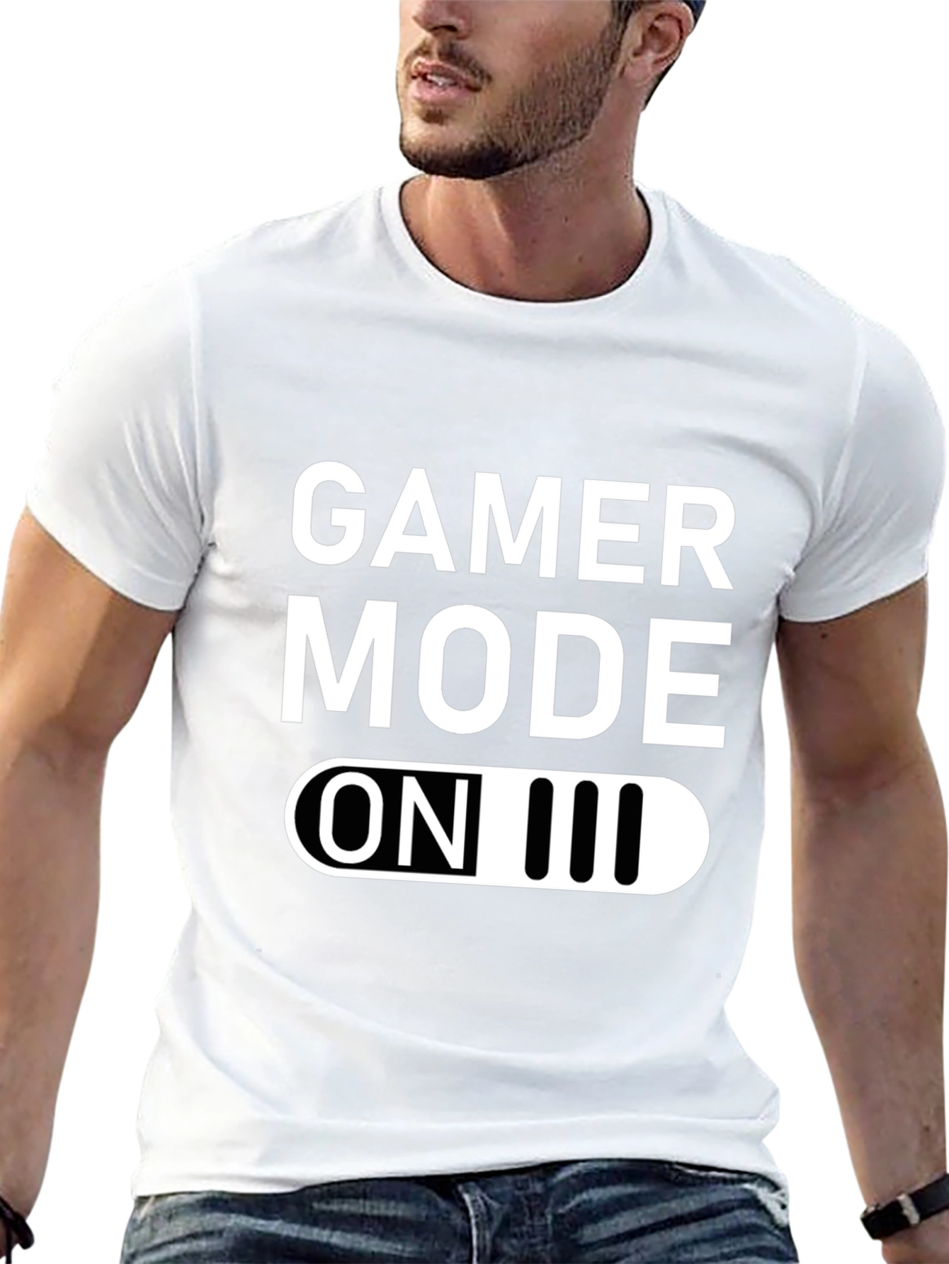 Gamer Mode ON Graphic Tee - Black