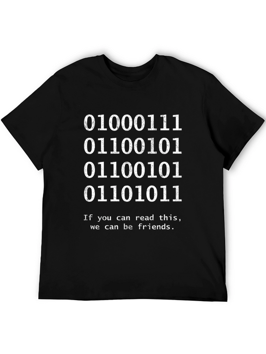 Binary Code Geek T-Shirt - Read This & Be Friends