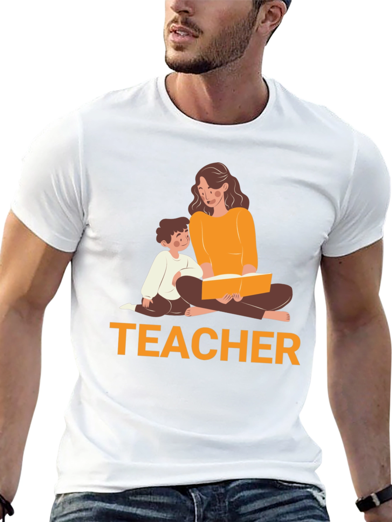 Teacher Reading T-Shirt - Soft Cotton Tee