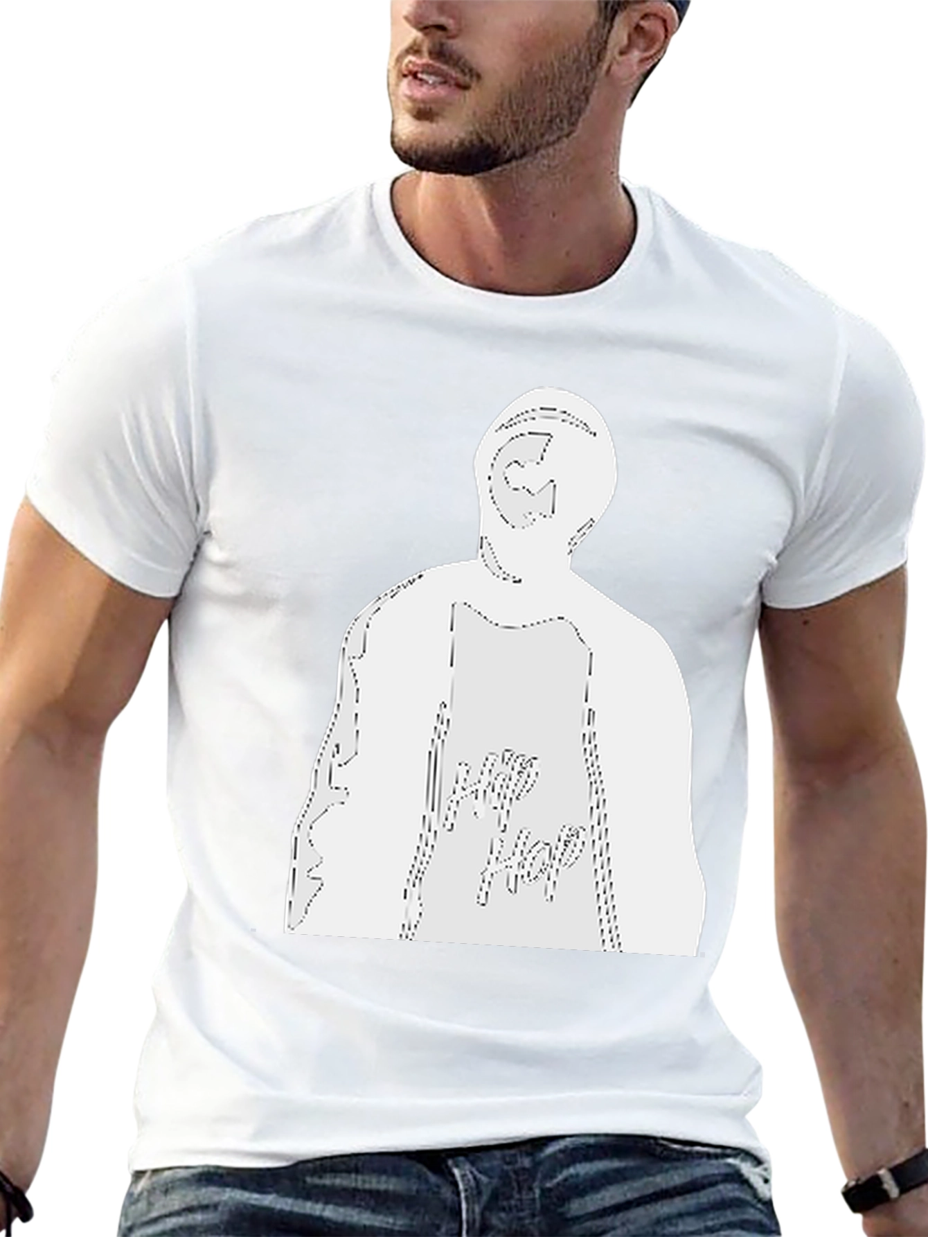 Hip Hop Graphic Black T-Shirt - Streetwear Style