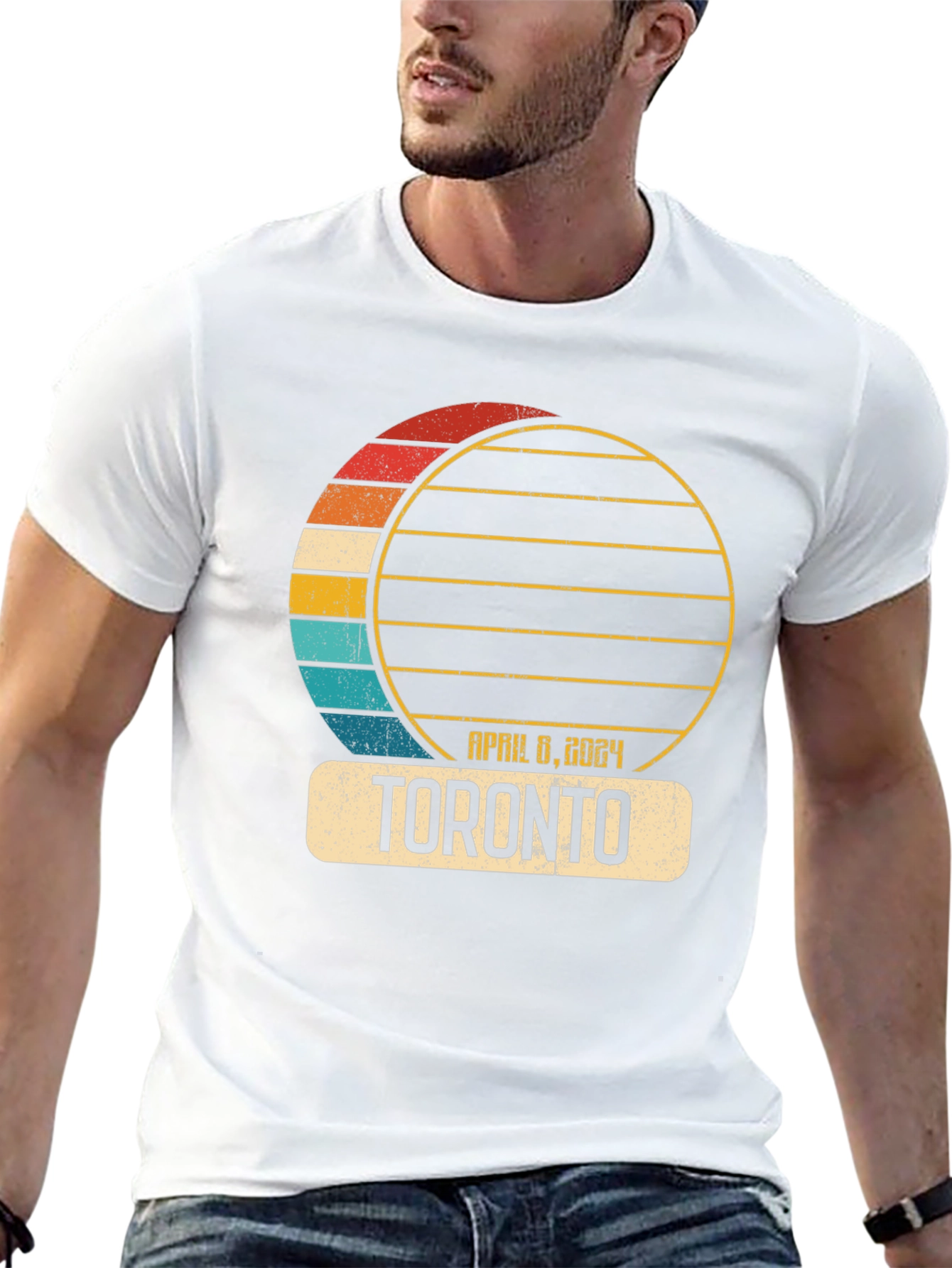 Toronto Eclipse April 8 2024 Mens T-Shirt