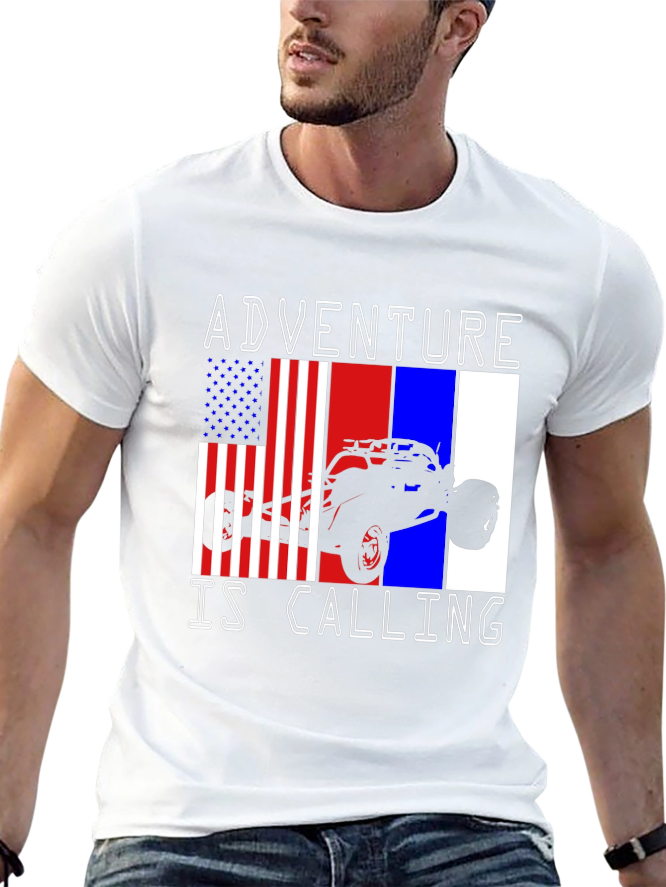 Adventure Is Calling T-Shirt - Off-Road Vehicle Graphic