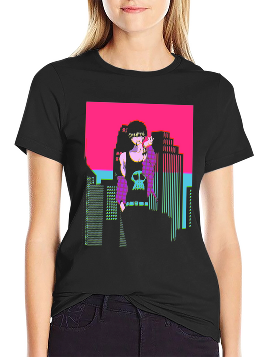Vaporwave Senpai T-Shirt - Retro Anime Graphic Tee