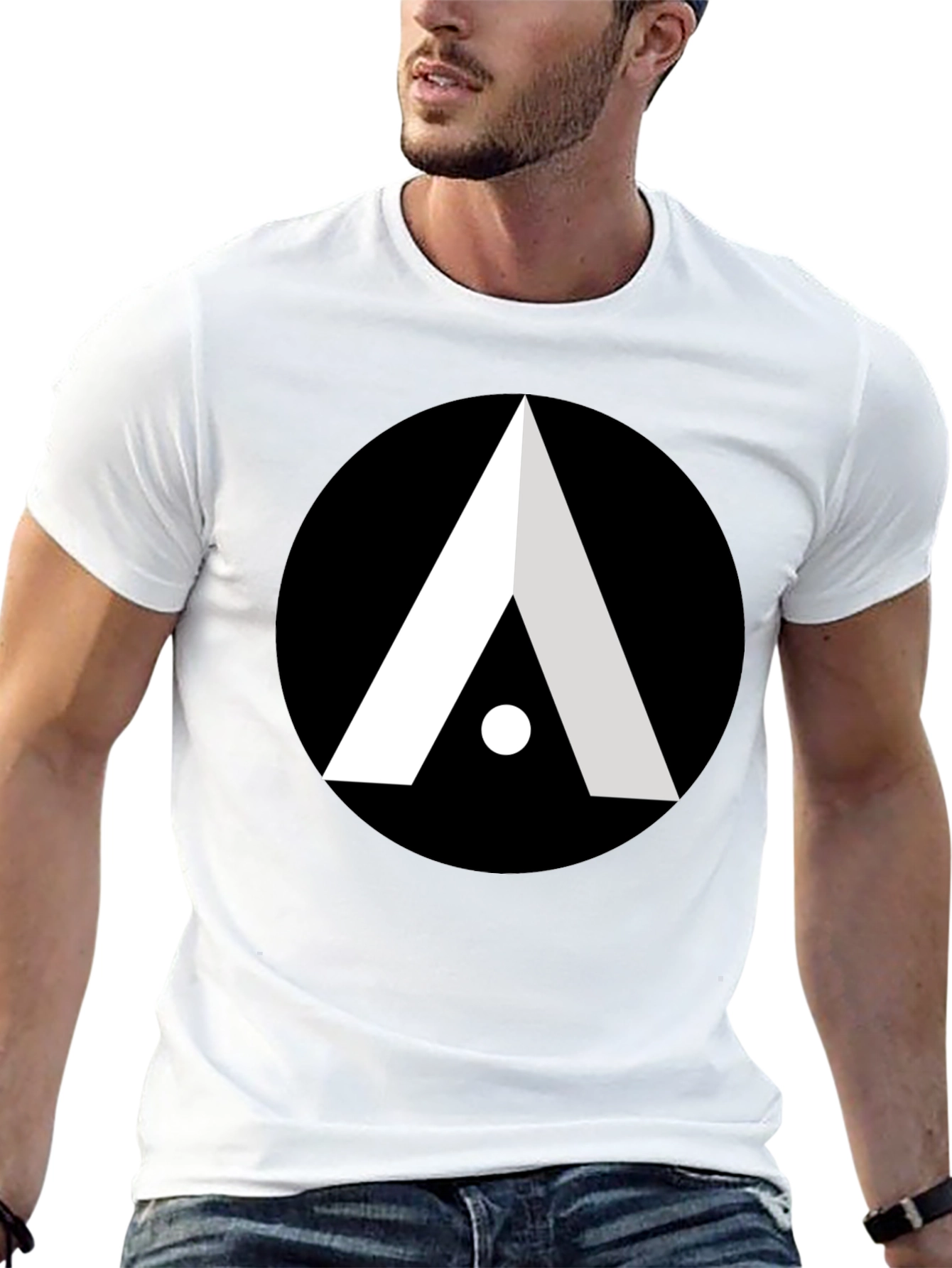 Abstract Graphic Tee - Modern Black T-Shirt