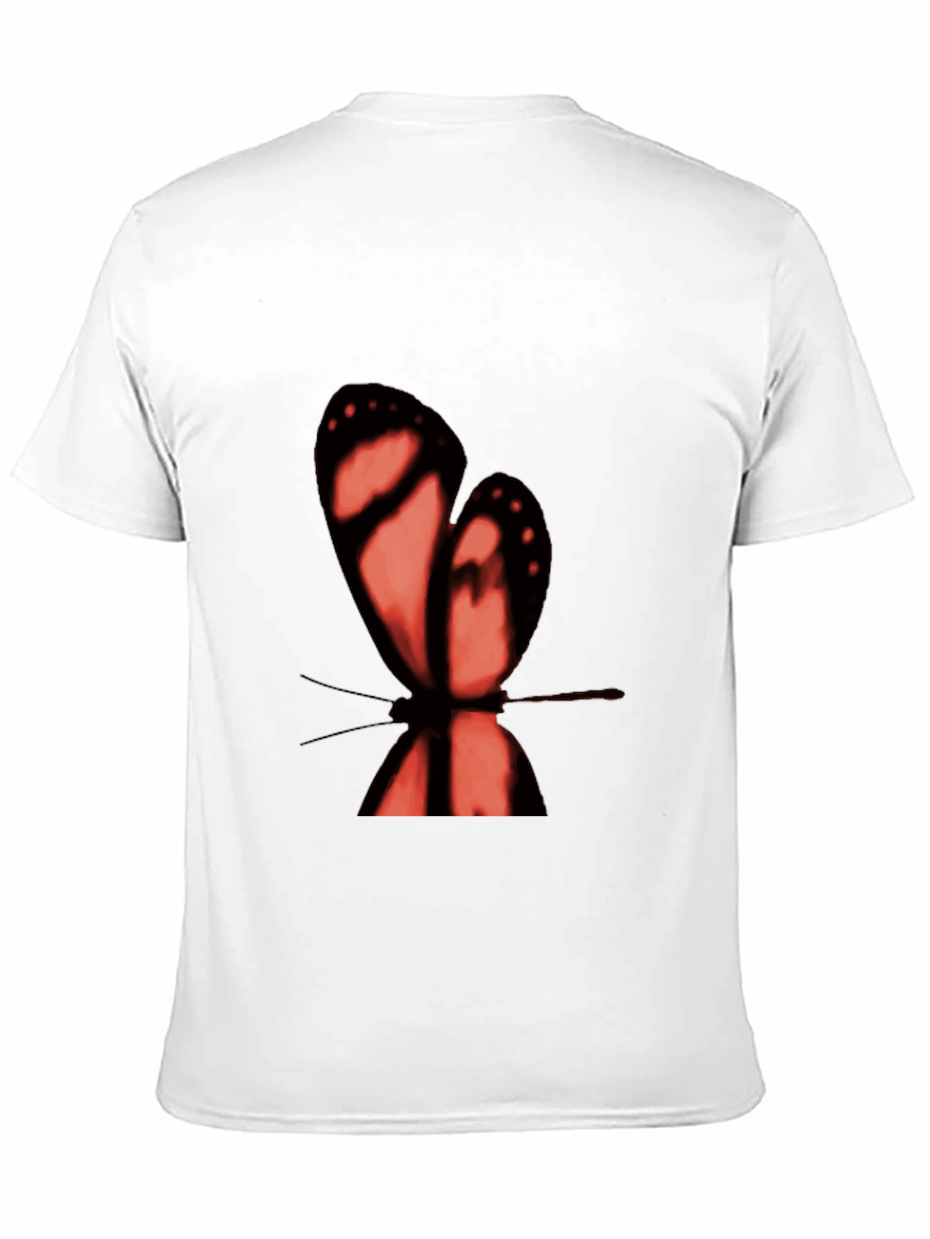 Butterfly Graphic Tee - Stylish Mens Black T-Shirt