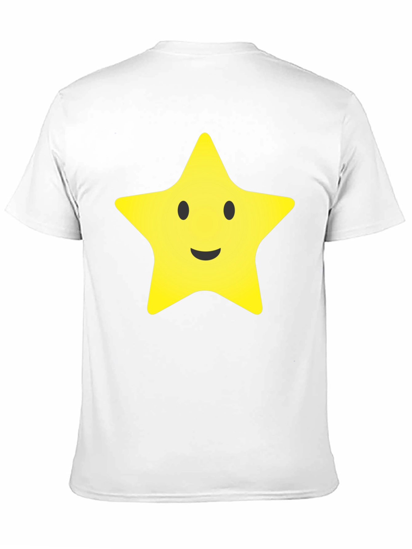 Smiling Star Graphic Tee - Black