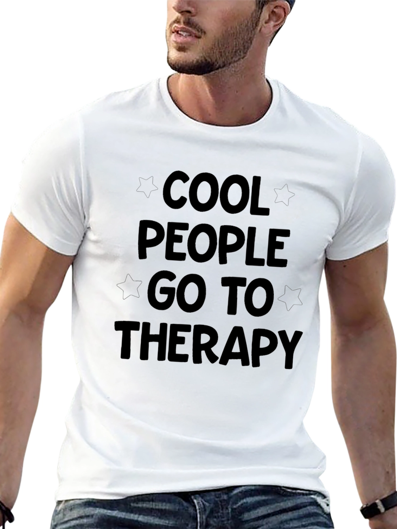 Cool People Go To Therapy Black T-Shirt