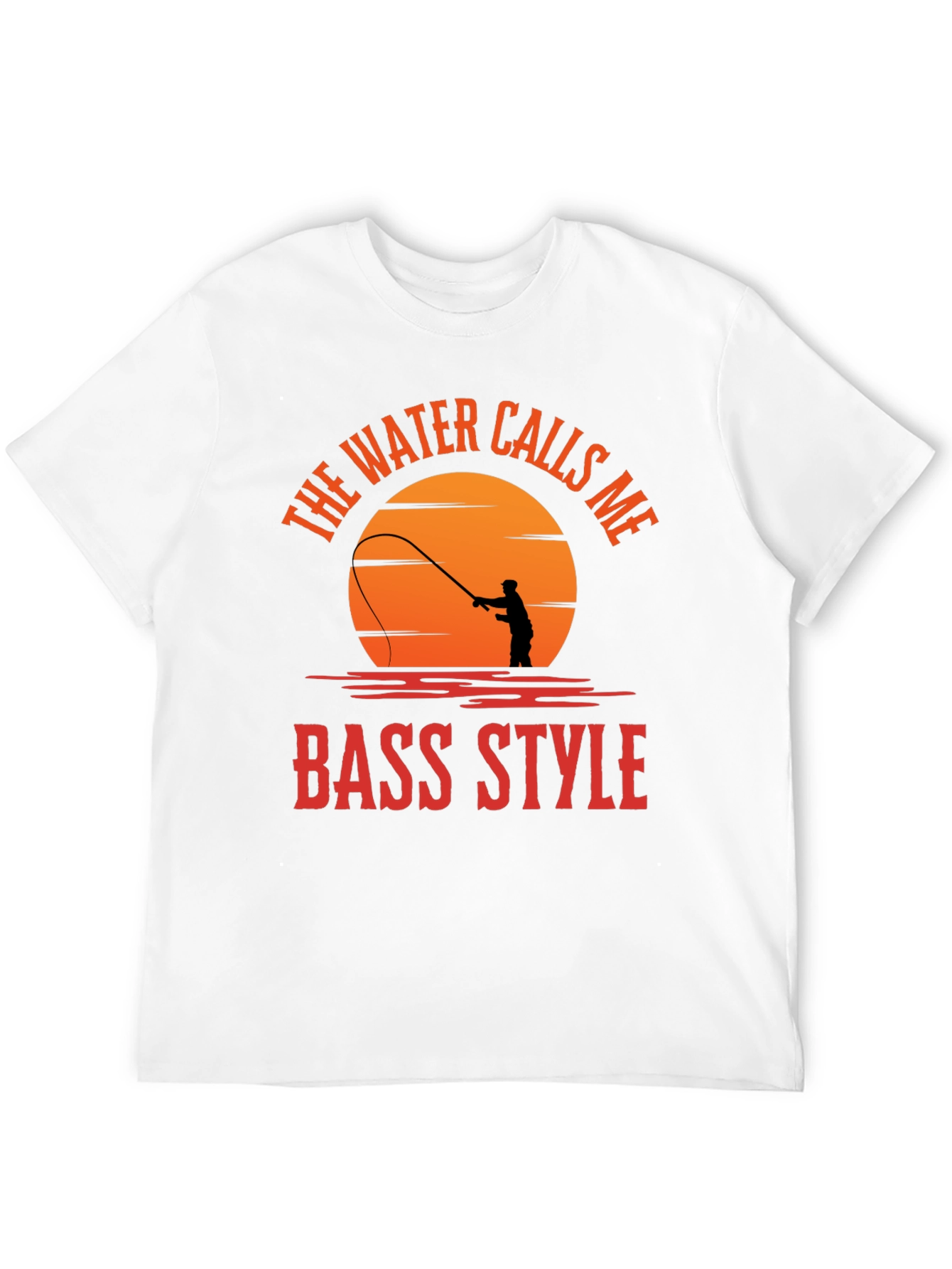 Bass Style Fishing T-Shirt - Water Calls Me