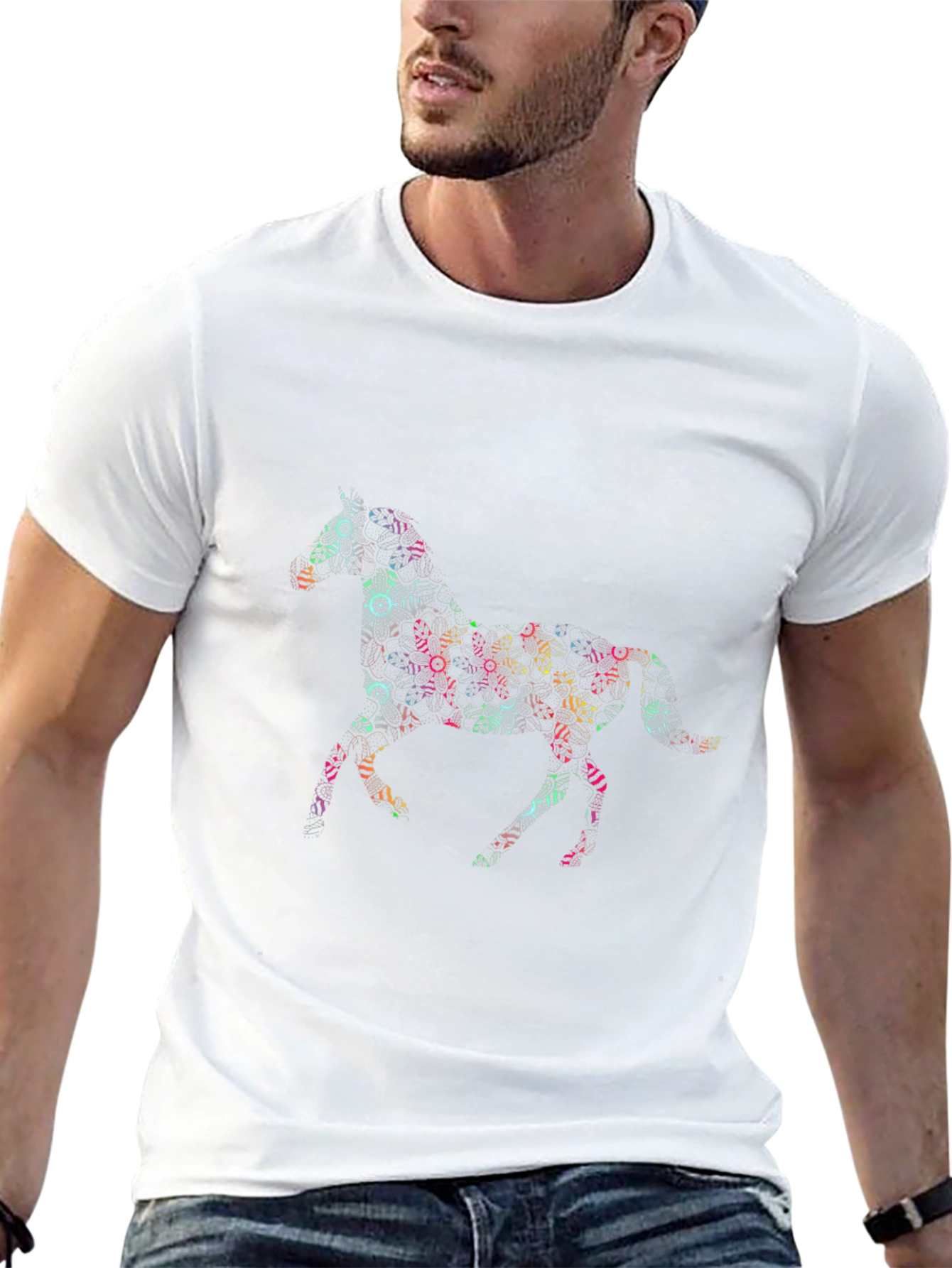 Horse Graphic Black T-Shirt