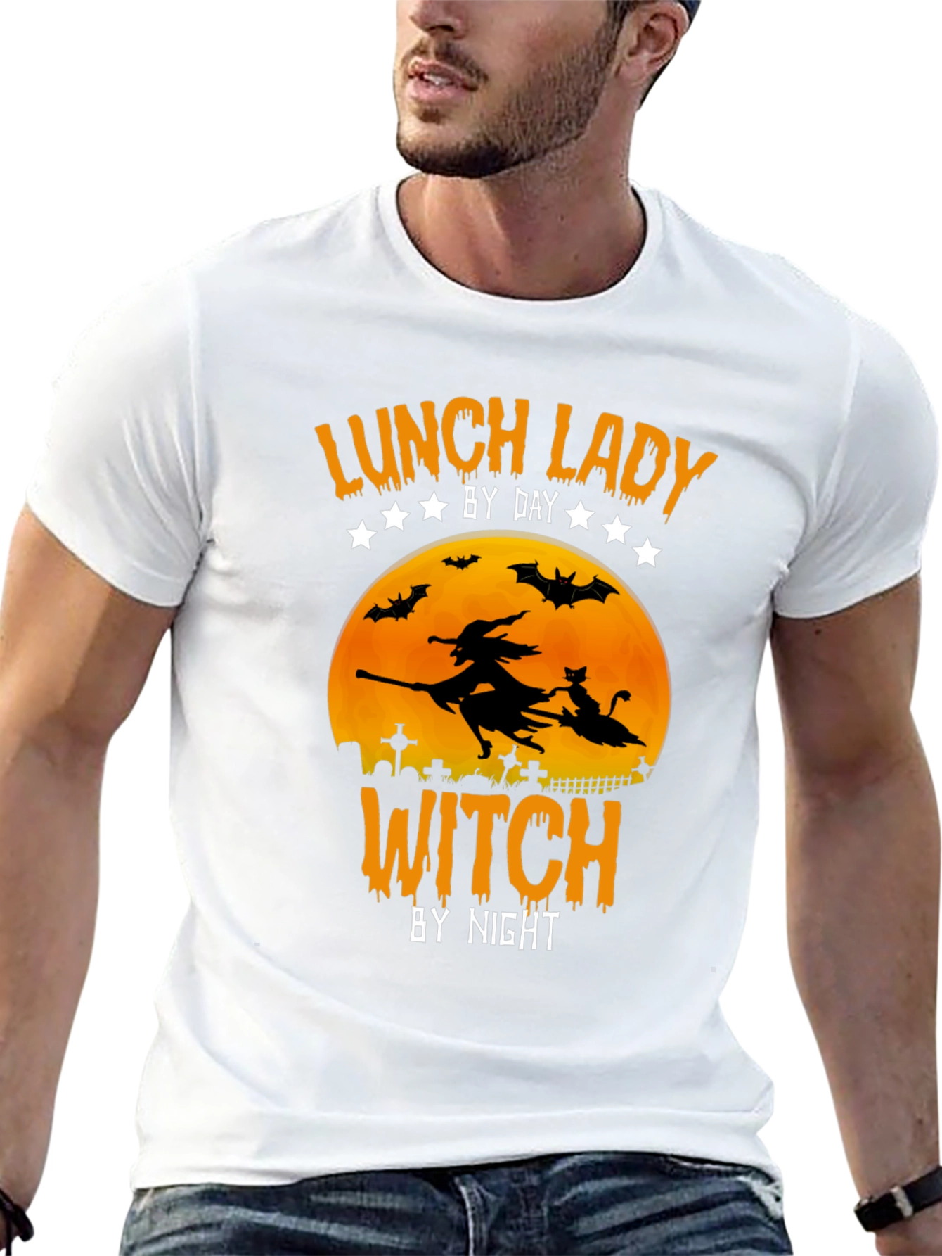 Lunch Lady Witch Halloween T-Shirt