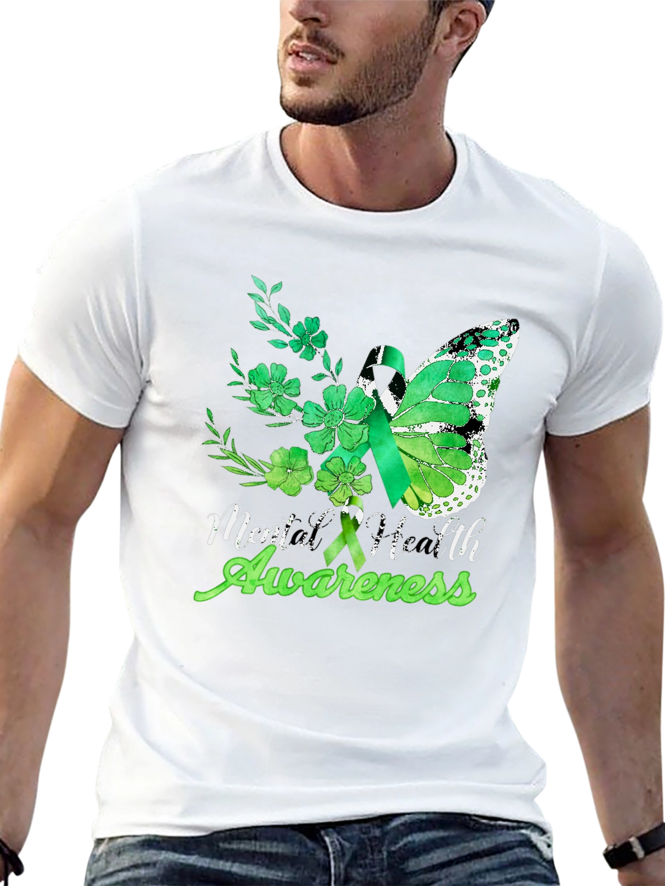 Mental Health Awareness Butterfly T-Shirt