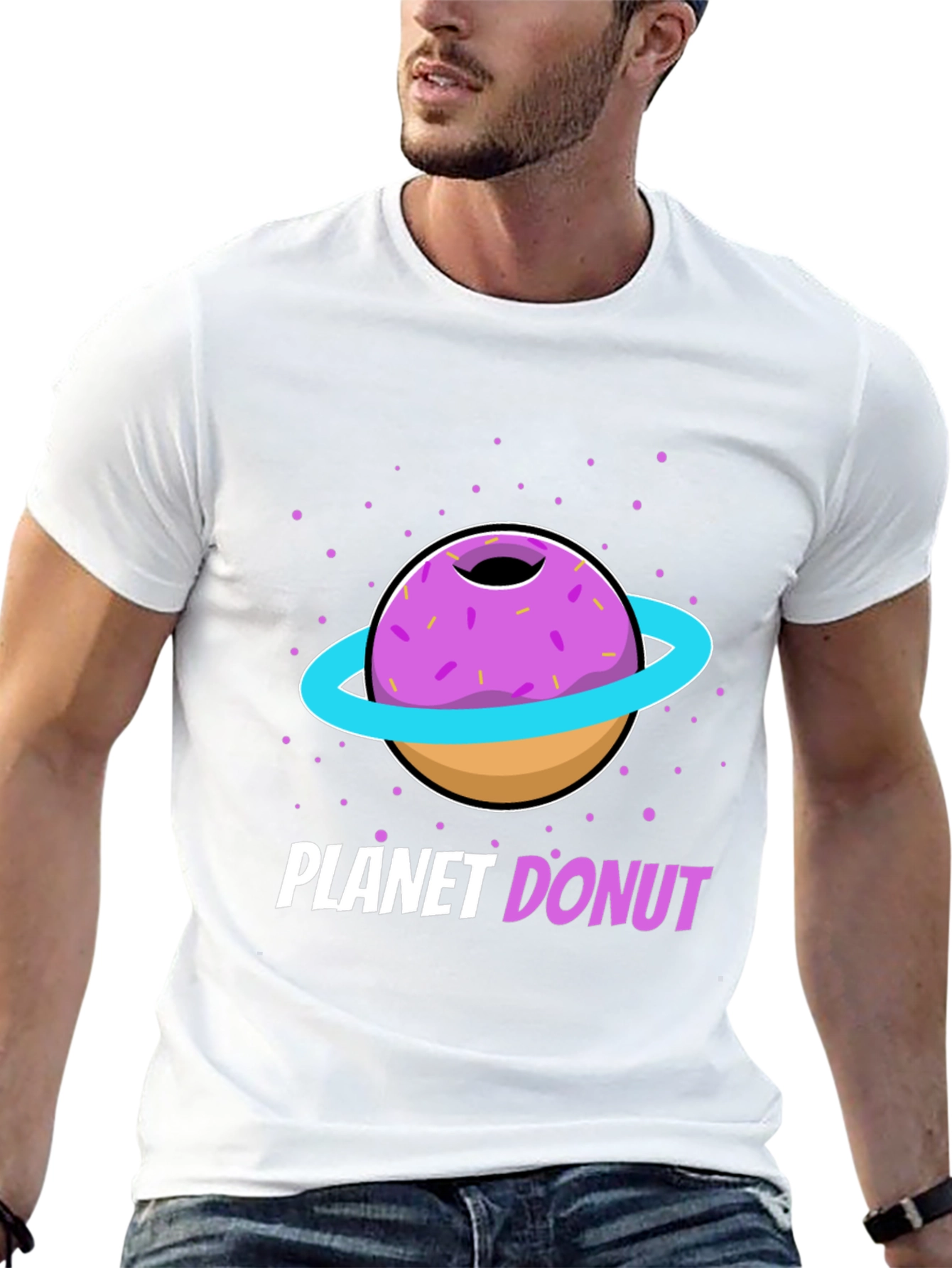Planet Donut Graphic T-Shirt - Stylish Unisex Tee