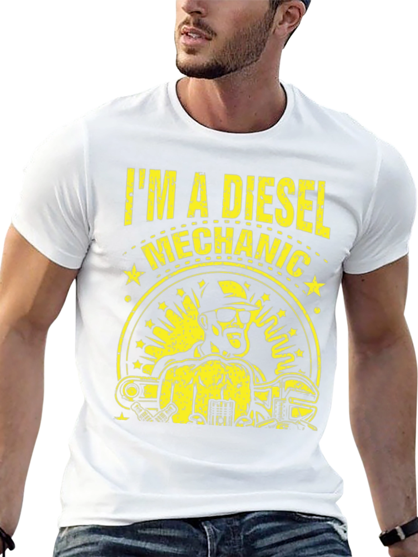 Diesel Mechanic T-Shirt - Black Cotton Tee