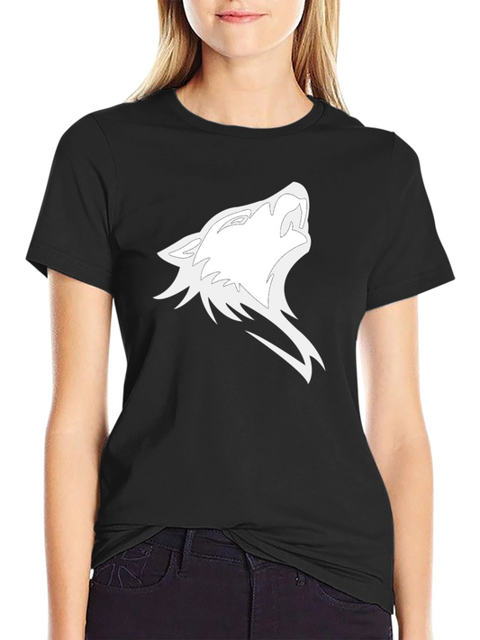 Black Wolf Howl Graphic Tee - Mens Short Sleeve T-Shirt
