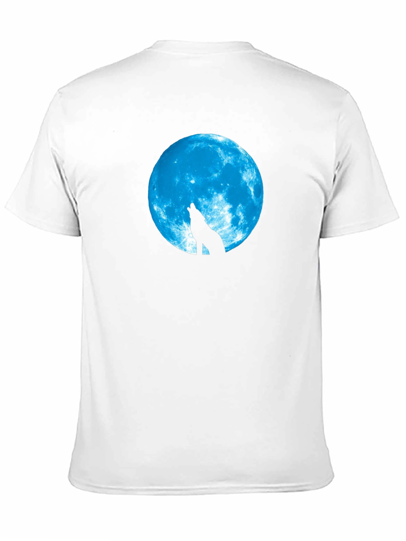 Wolf Moon Graphic Tee - Black Cotton T-Shirt