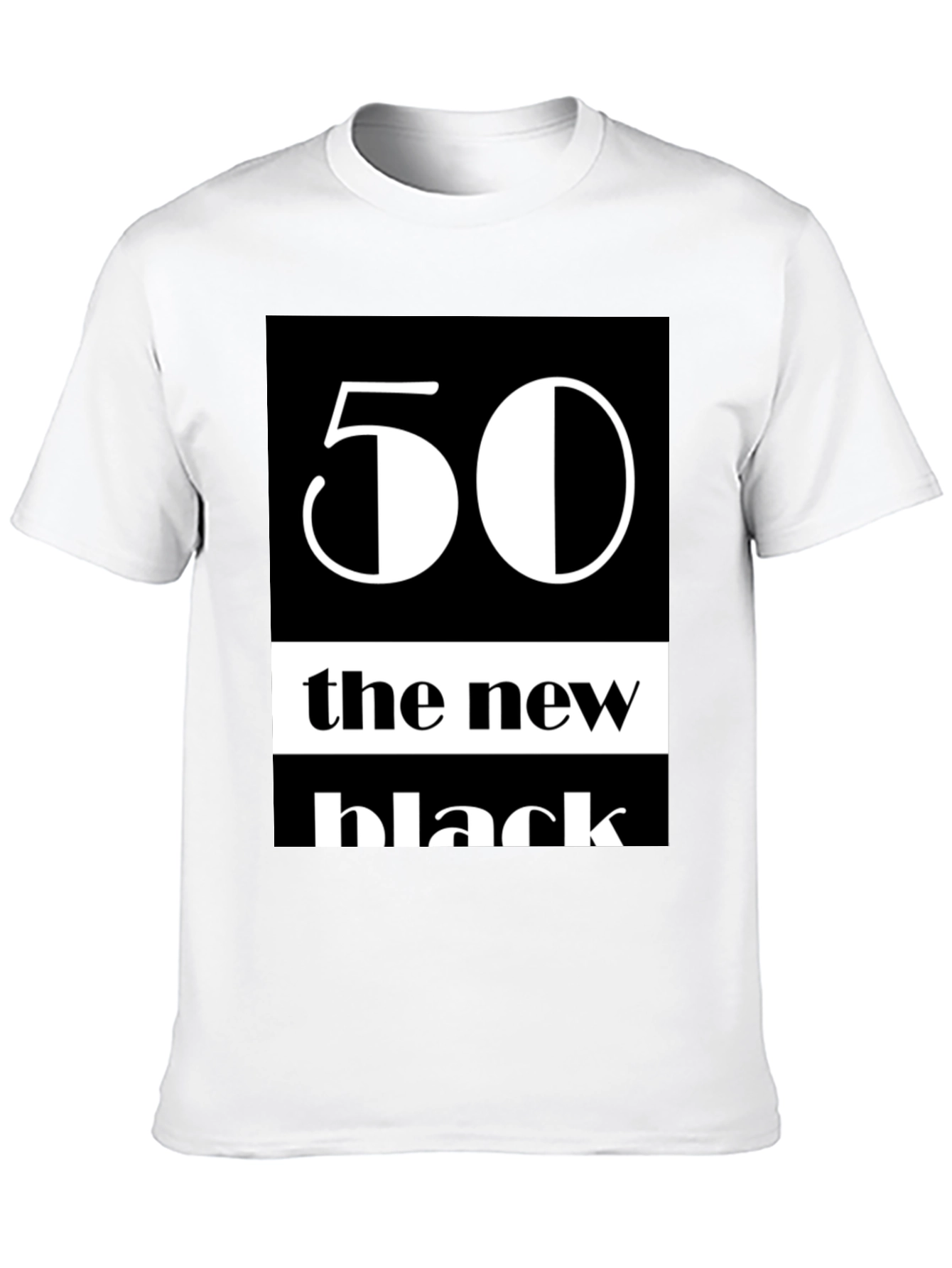 50 The New Black Graphic Tee - Trendy T-Shirt