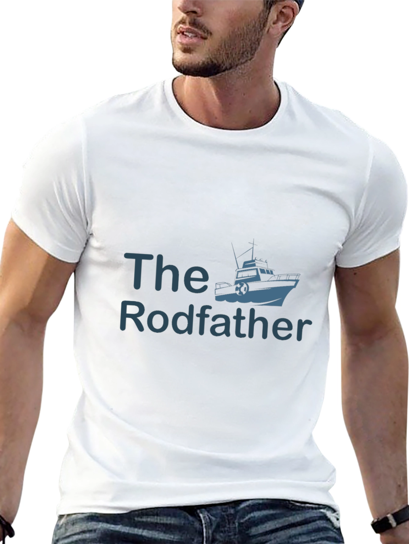 The Rodfather T-Shirt - Fishing Boat Graphic Tee