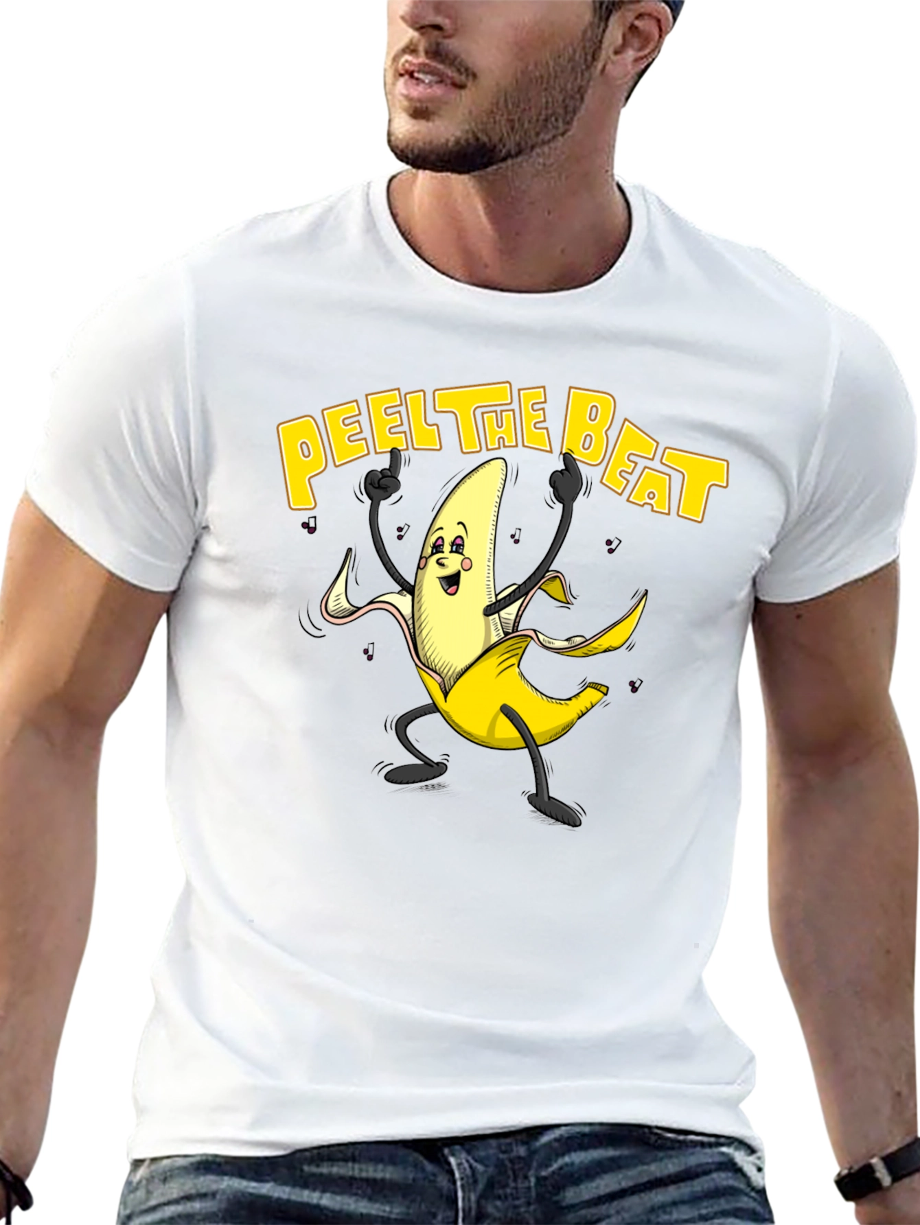 Peel The Beat Banana Graphic T-Shirt