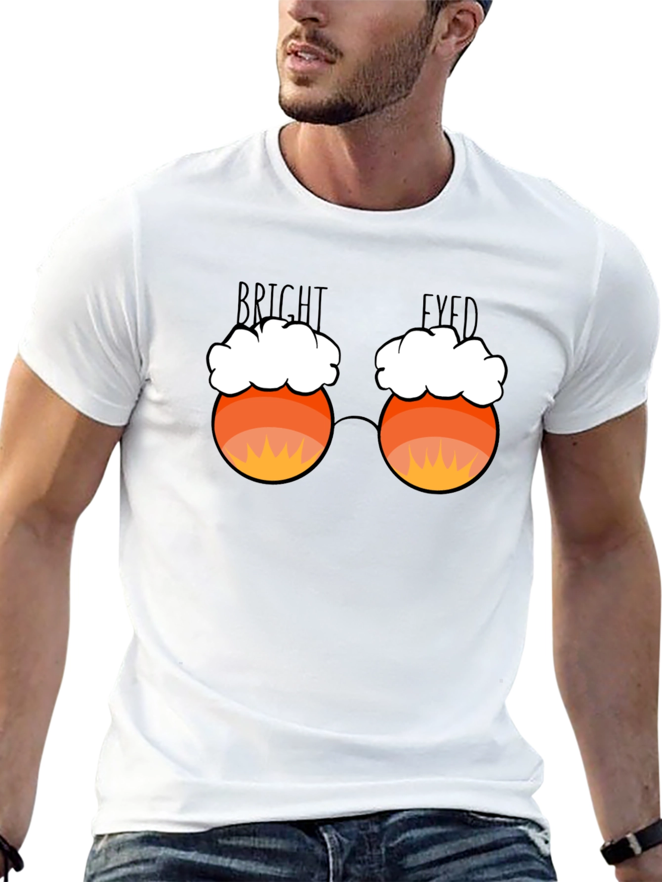 Bright Eyed Candy Corn Glasses T-Shirt