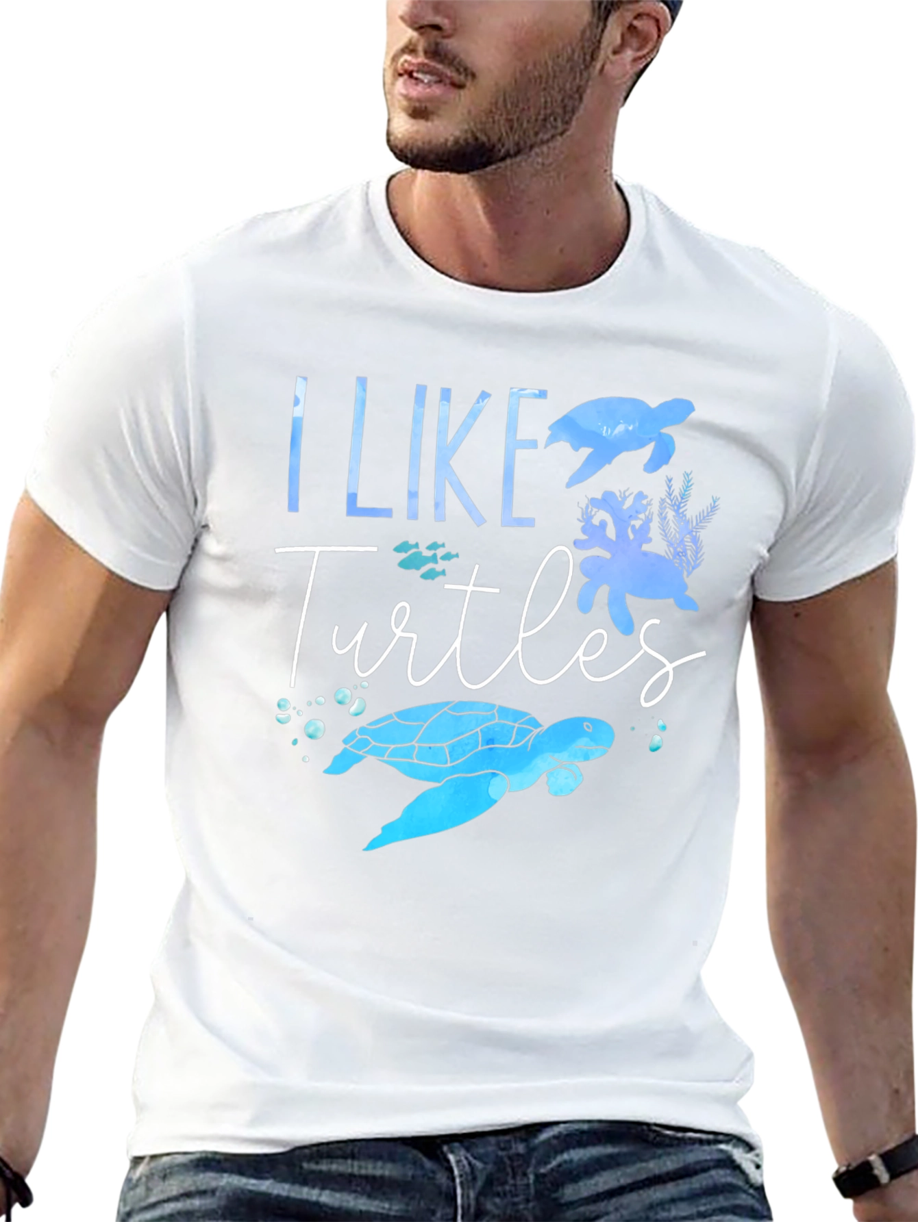 I Like Turtles Graphic T-Shirt