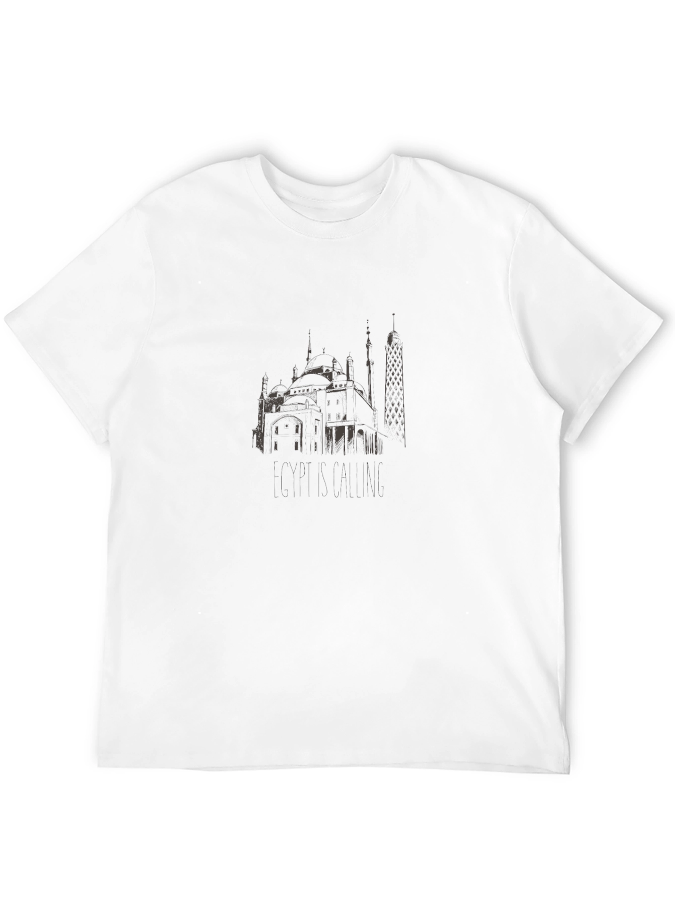 Egypt Calling Black Graphic Tee