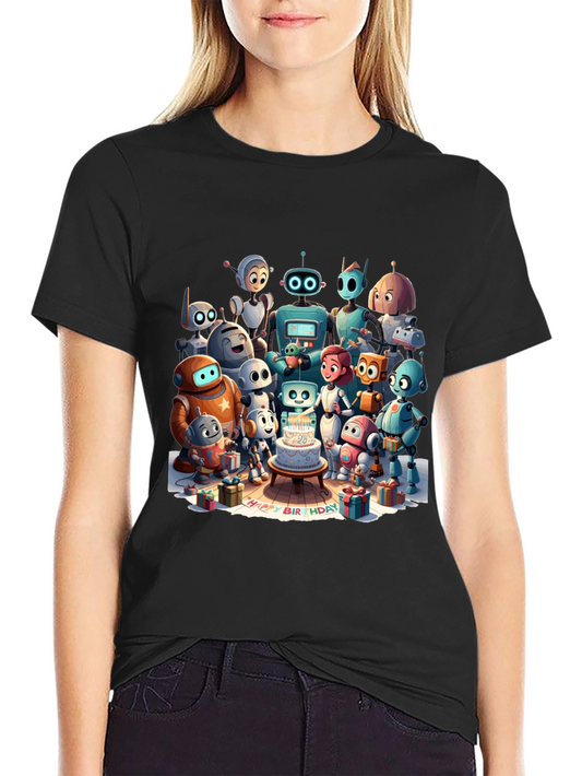 Robot Birthday Party T-Shirt