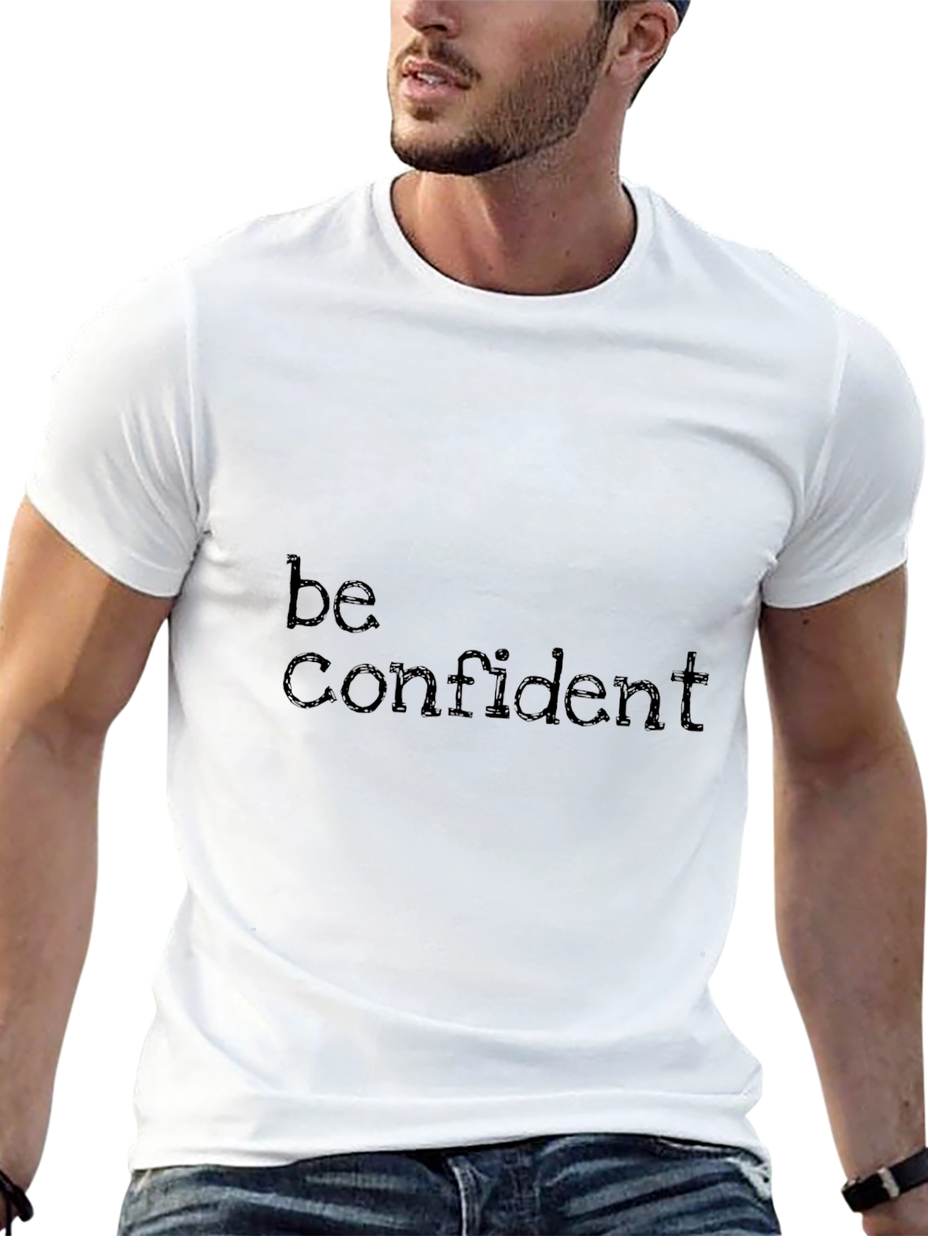 Be Confident Black T-Shirt