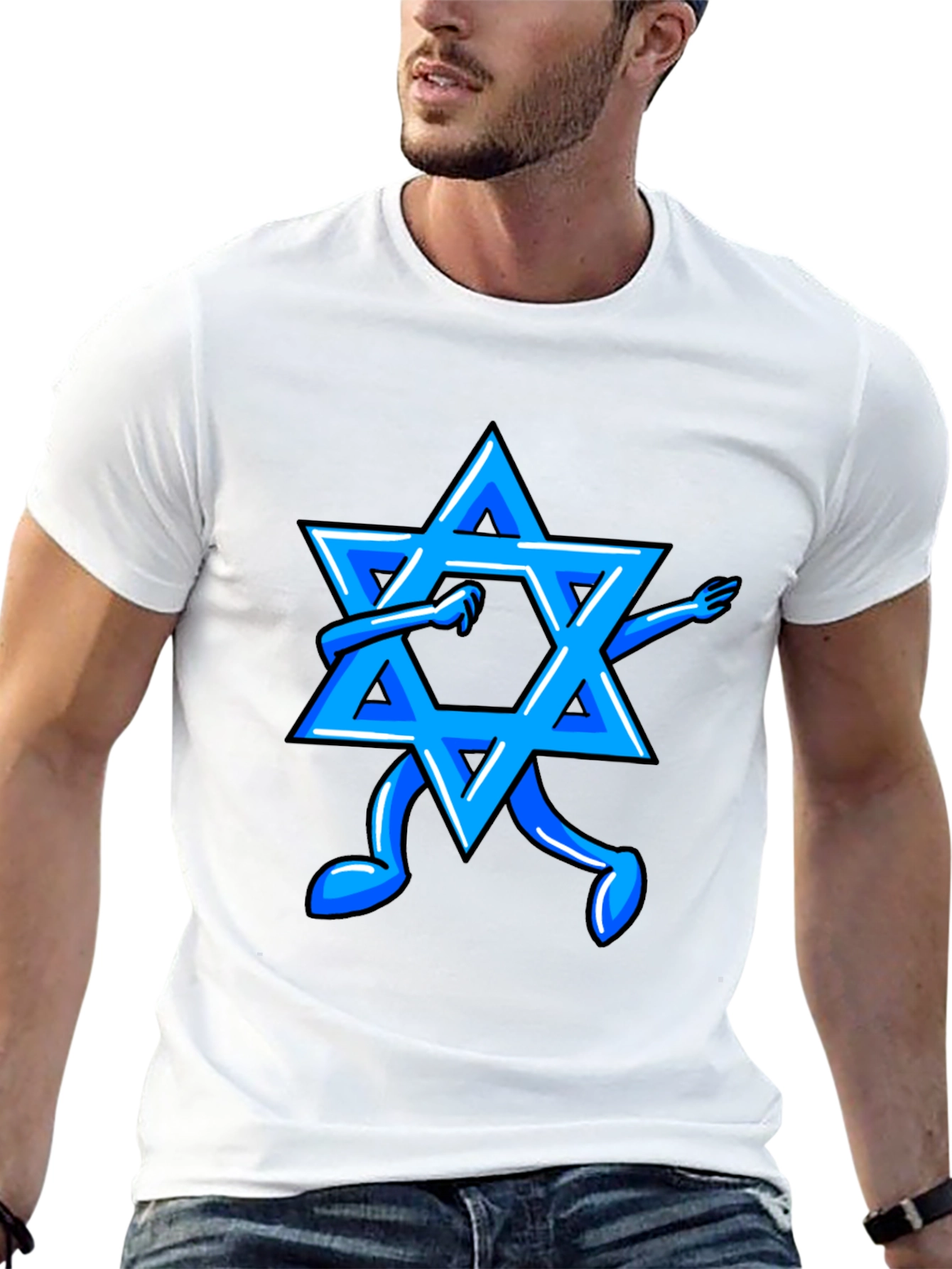 Dabbing Star of David Graphic Tee