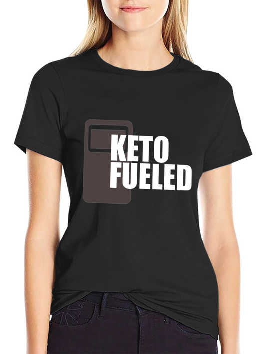 Keto Fueled Graphic T-Shirt - Black Cotton Tee