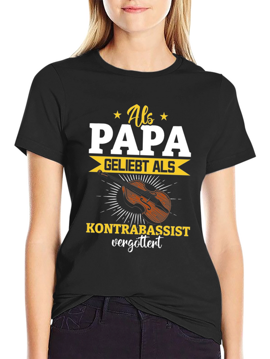 Als Papa Kontrabassist T-Shirt