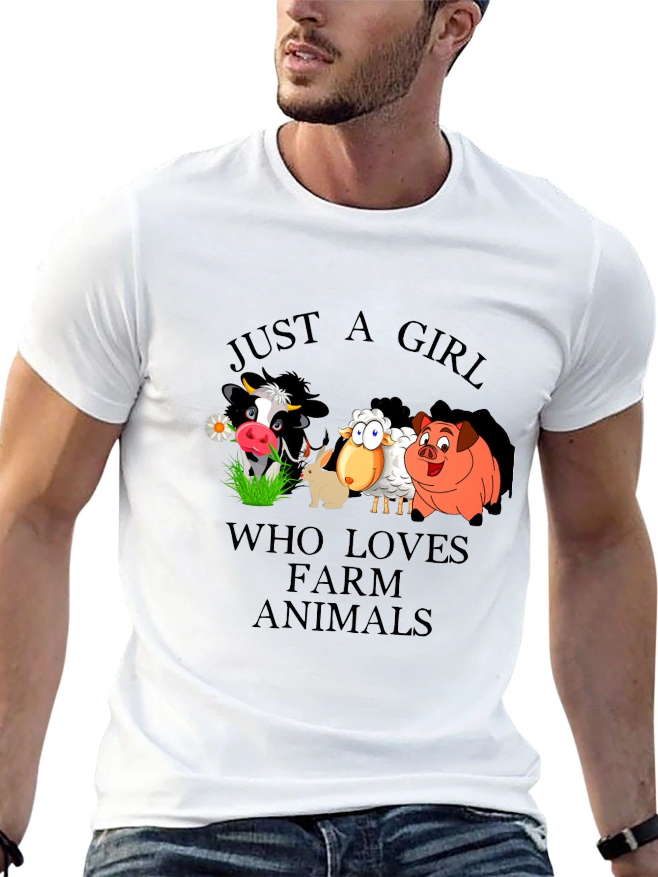 Farm Animal Lover Graphic T-Shirt