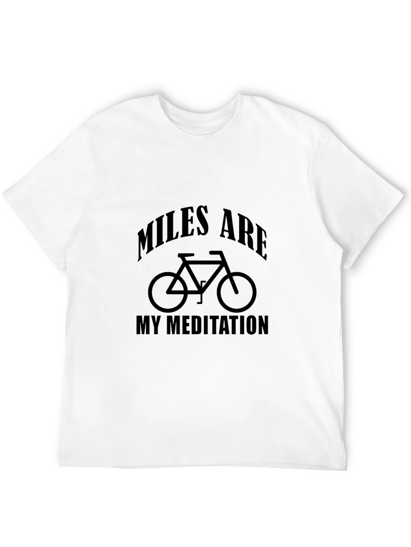 Miles Are My Meditation Black T-Shirt