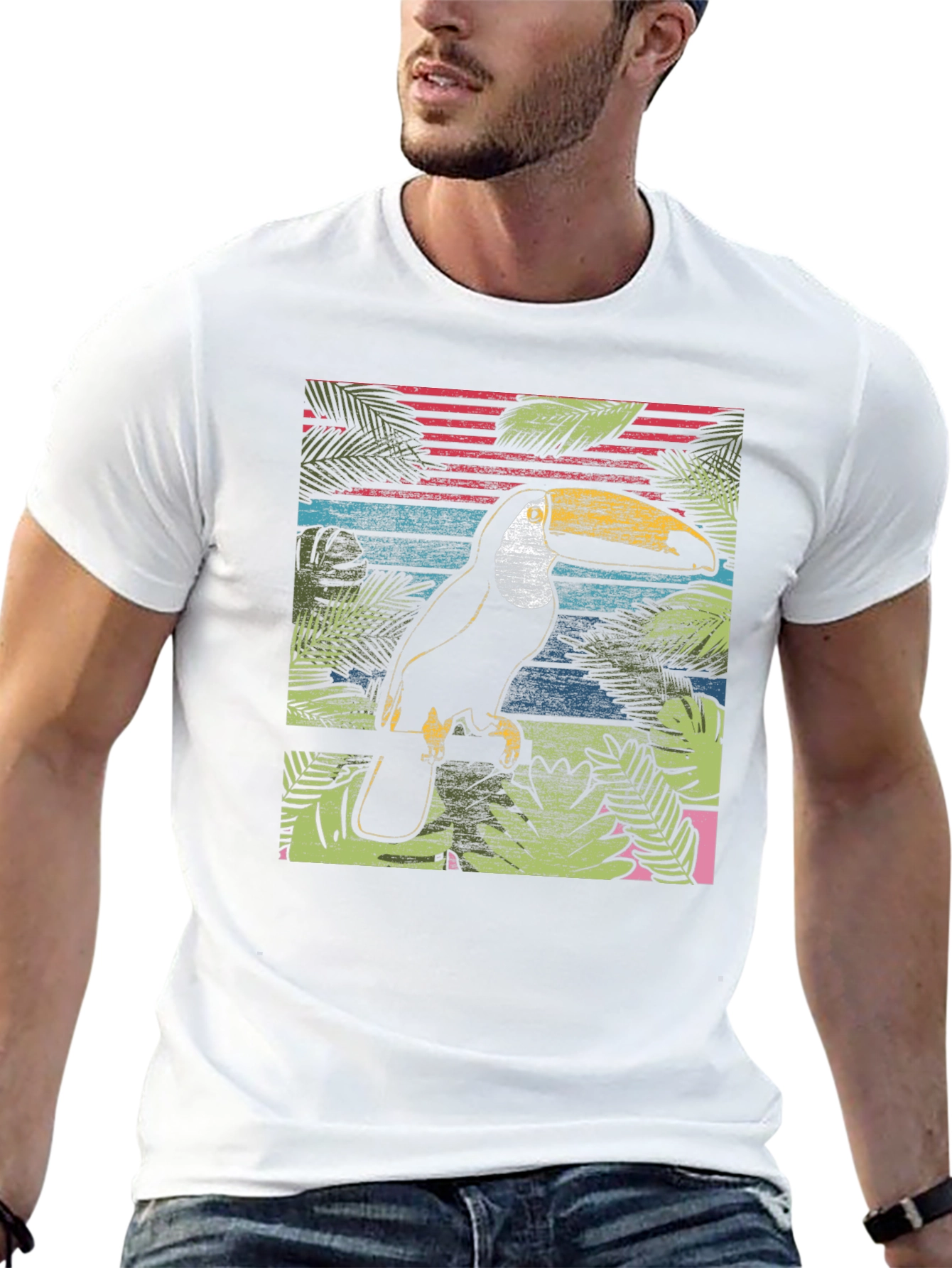 Toucan Graphic Print Tee
