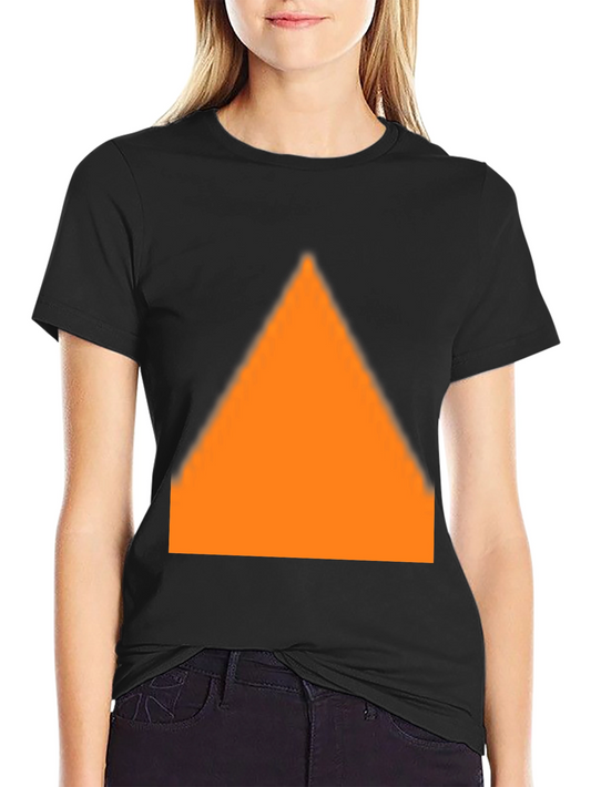 Bold Triangle Graphic Black T-Shirt