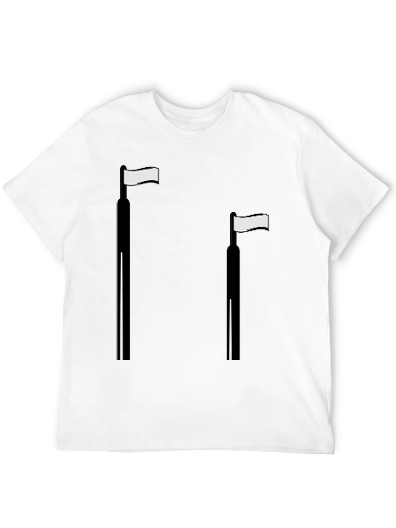 Minimalist Flag T-Shirt - Casual Style