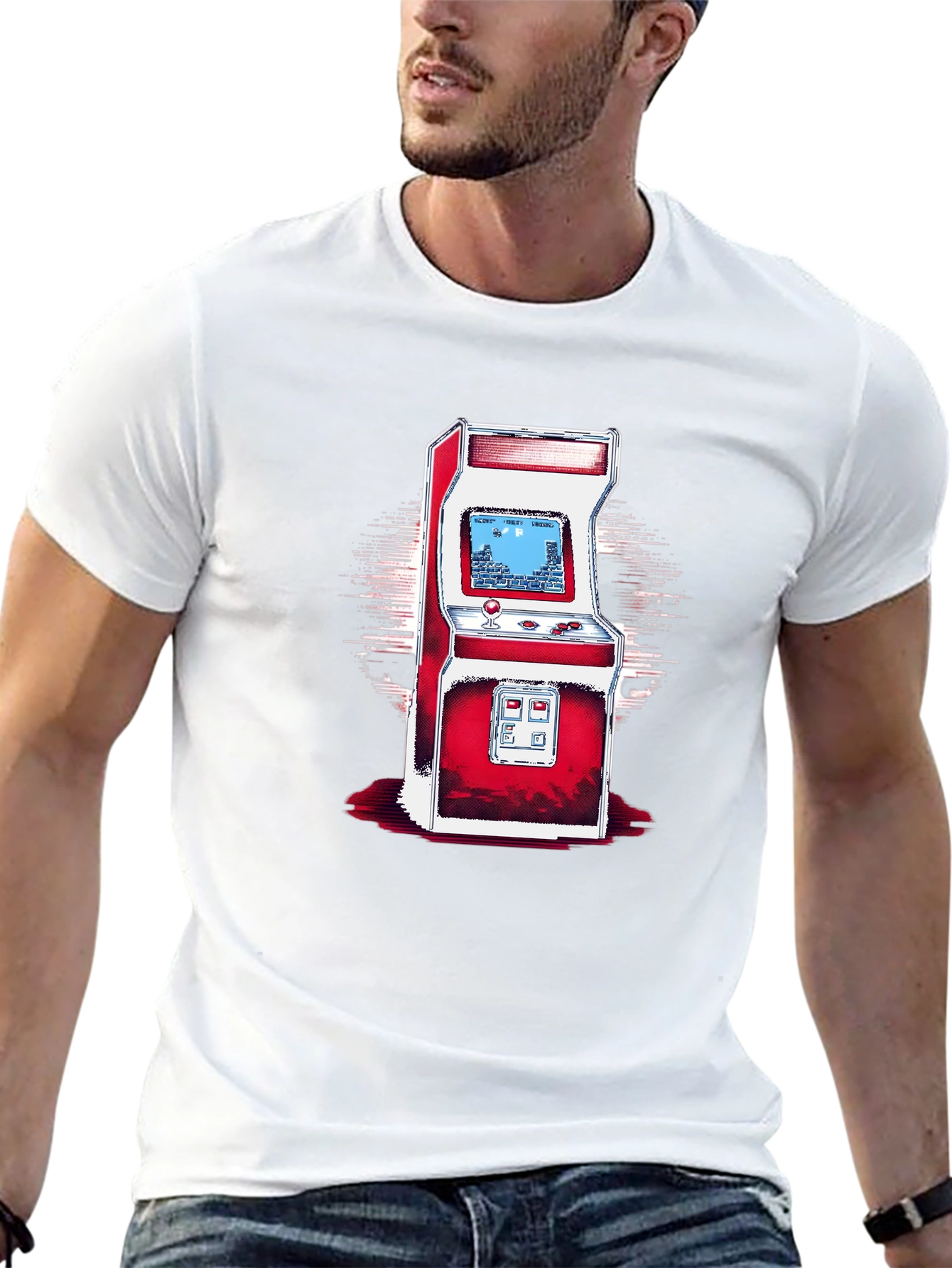Retro Arcade Game Graphic T-Shirt