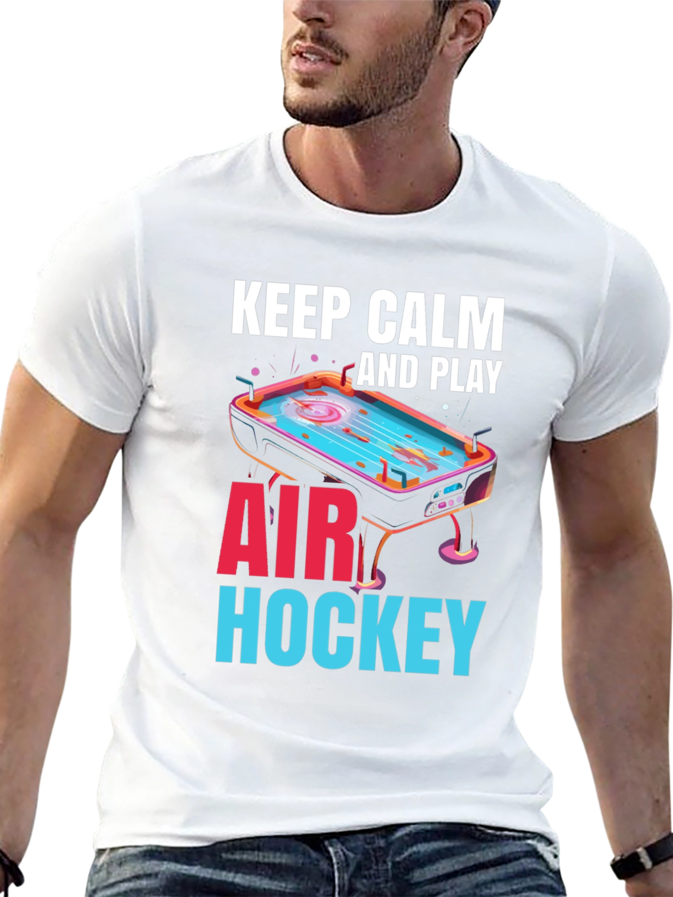 Keep Calm and Play Air Hockey T-Shirt
