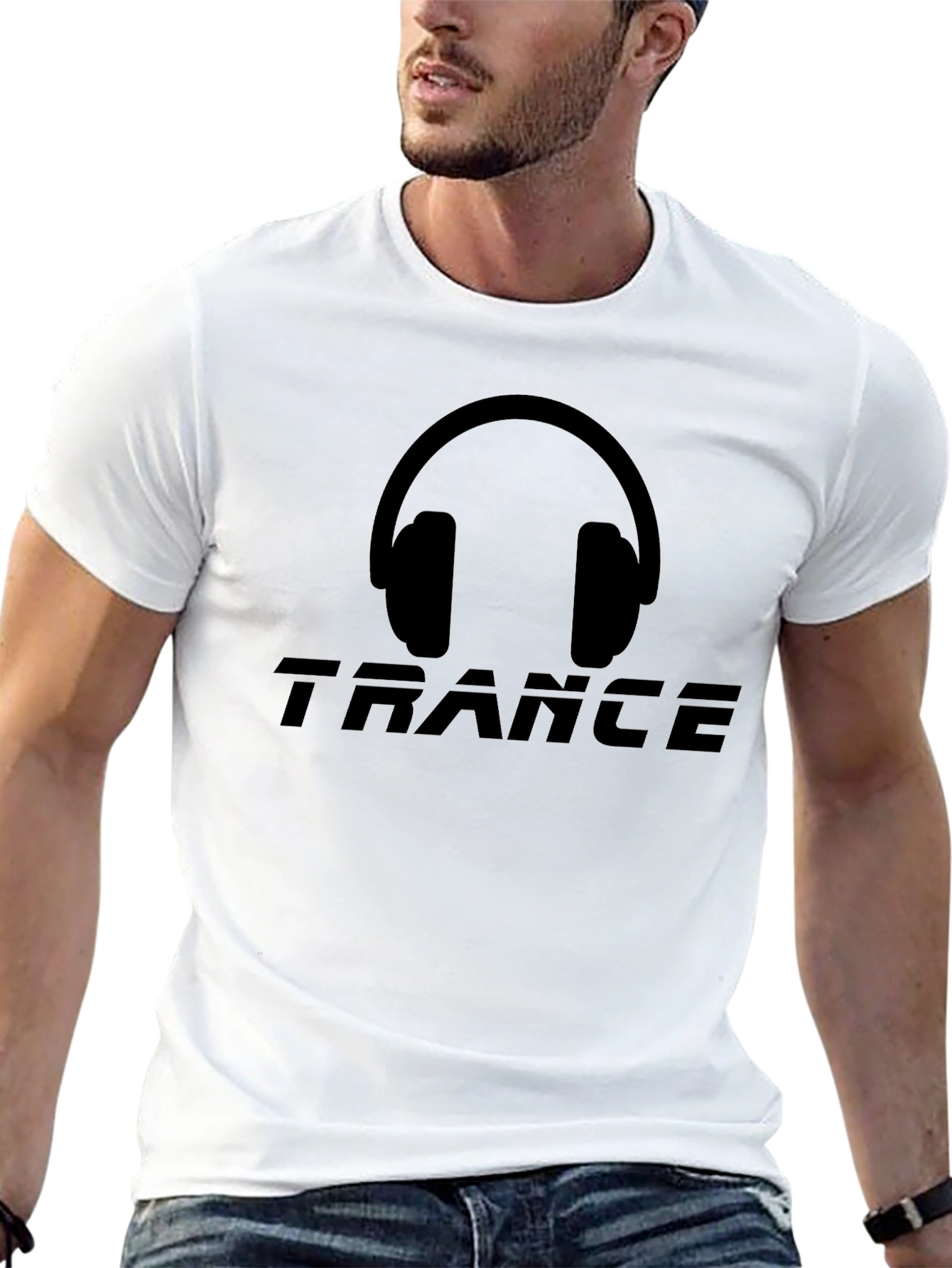 Trance Music Headphone Graphic T-Shirt