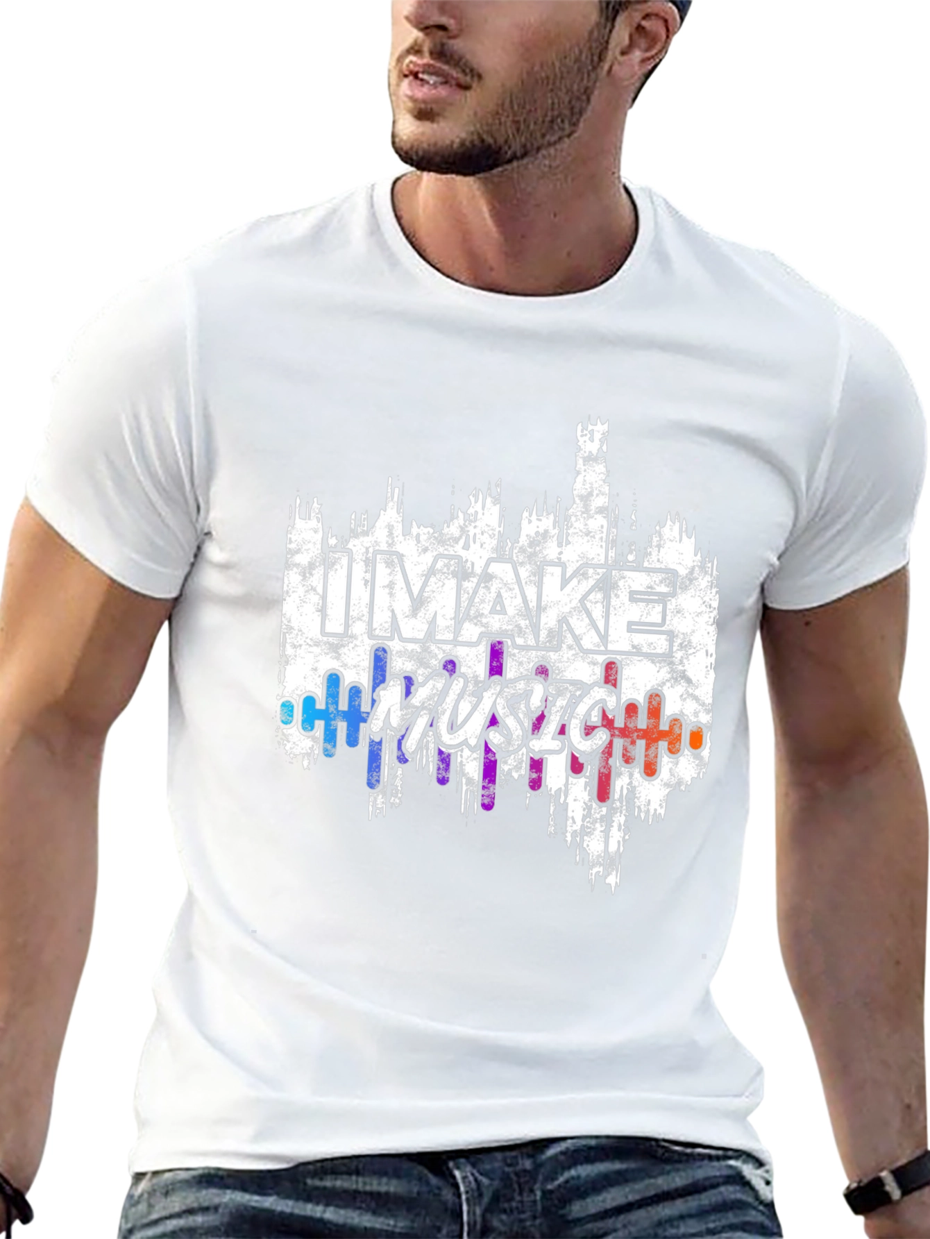 I Make Music Graphic T-Shirt - Black