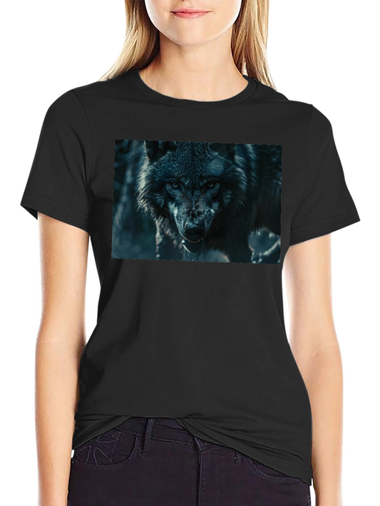 Black Wolf Graphic T-Shirt