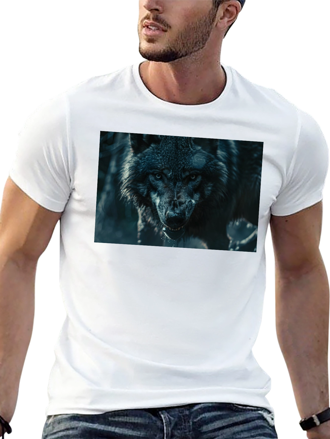 Black Wolf Graphic T-Shirt