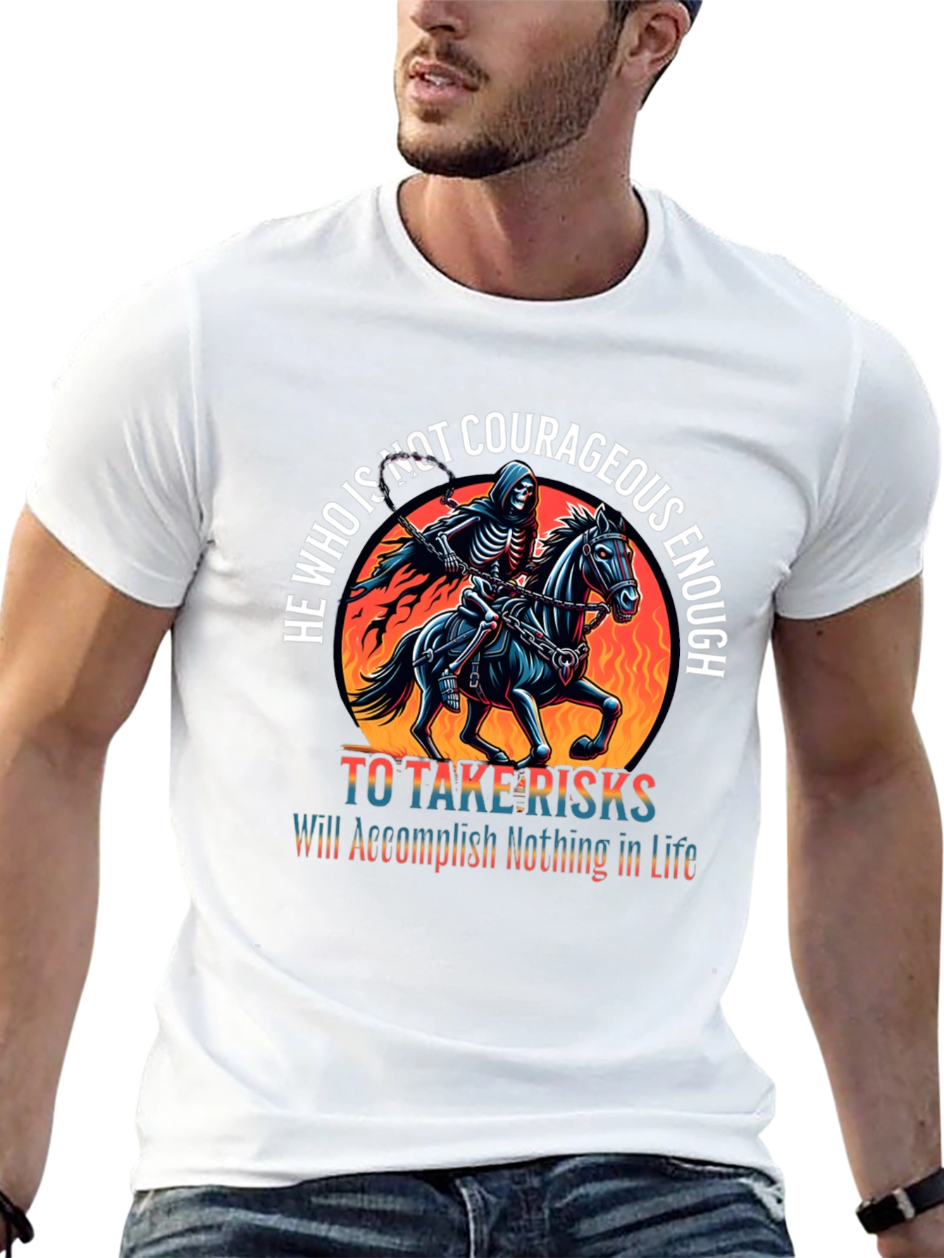 Courageous Reaper Rider Graphic Tee