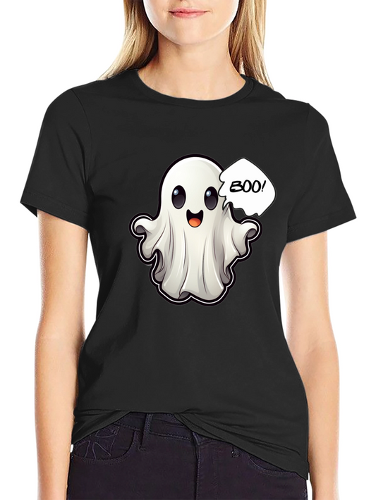 Boo! Ghost Graphic Black T-Shirt
