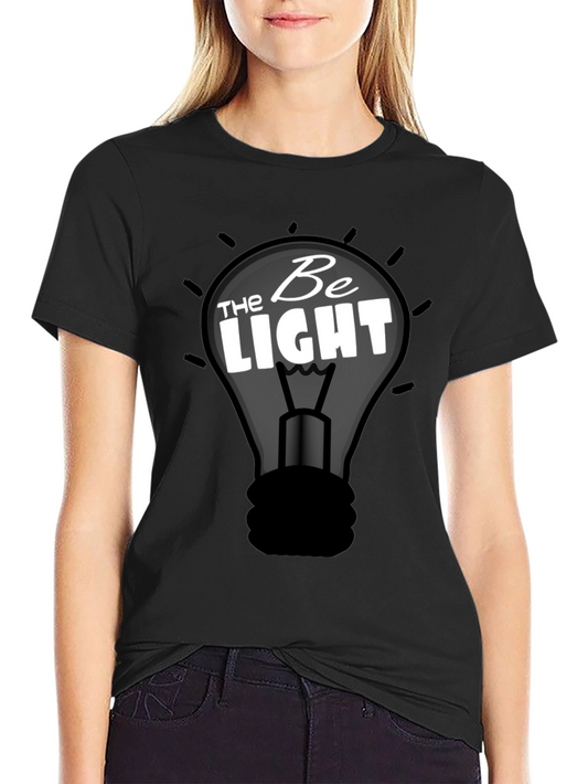 Be The Light Graphic T-Shirt - Black Cotton Tee