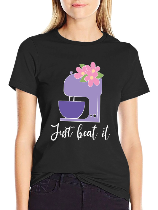 Just Beat It Floral Mixer Graphic Tee