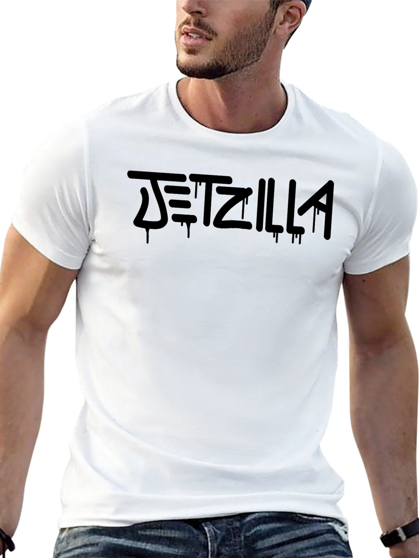 JetZilla Black Graphic Tee - Mens