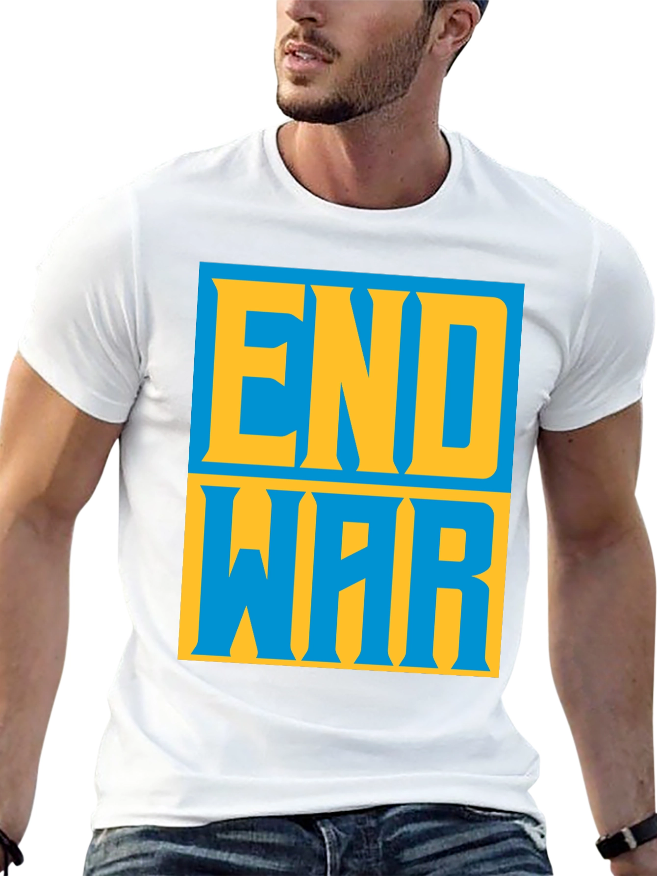 End War Graphic Tee - Bold Peace Statement